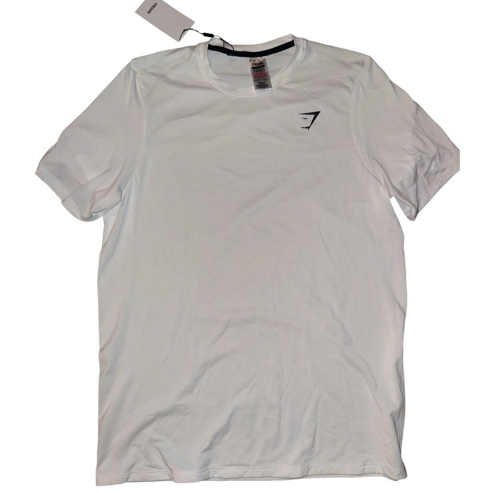 Gymshark Men's Oversized Performance Crew Neck T Shirt White Size Large NWT